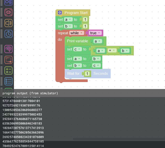 Fibonacci numbers program