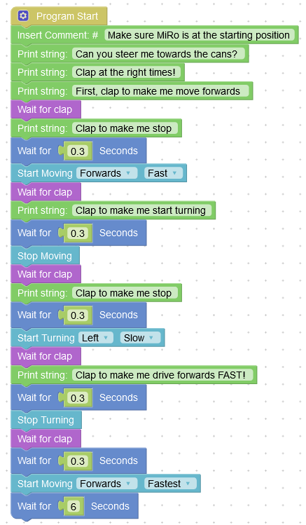 Clapper control code